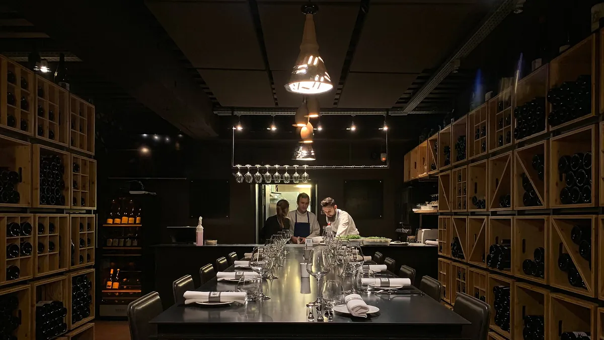 葡萄酒吧的室內空間